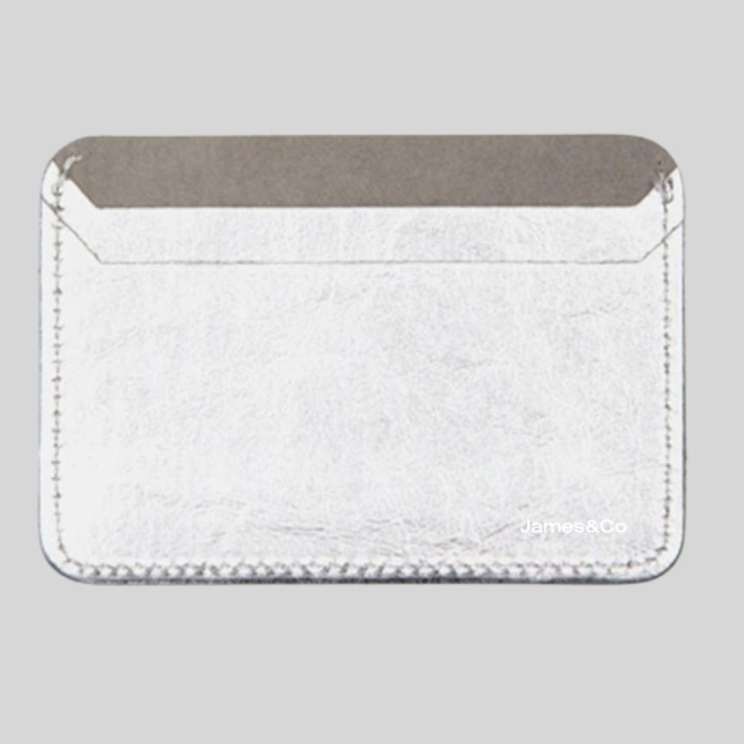 James&Co Cardholder Made With Washable Paper I GINA I B2B Silver