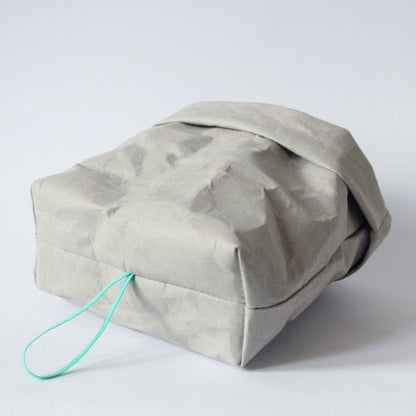 Eco-Friendly Compact Makeup Bag in Kraft Tex Washable Paper - ELSA Natural